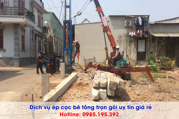 Dịch vụ ép cọc bê tông tại Mê Linh Hà Nội báo giá trọn gói