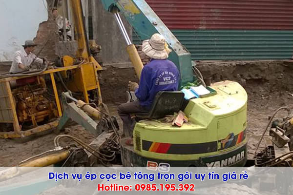 Dịch vụ ép cọc bê tông tại Đồng Văn Hà Nam báo giá trọn gói