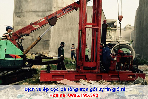 Dịch vụ ép cọc bê tông tại tỉnh Thái Nguyên báo giá trọn gói