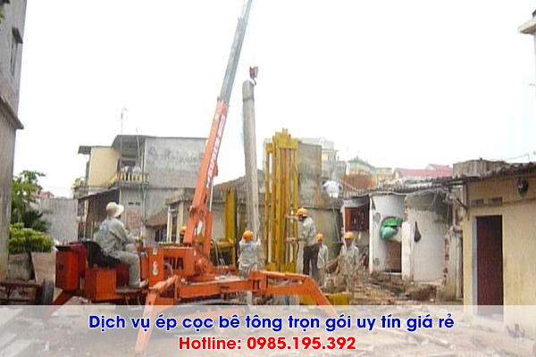 Dịch vụ ép cọc bê tông tại Hưng Yên báo giá trọn gói